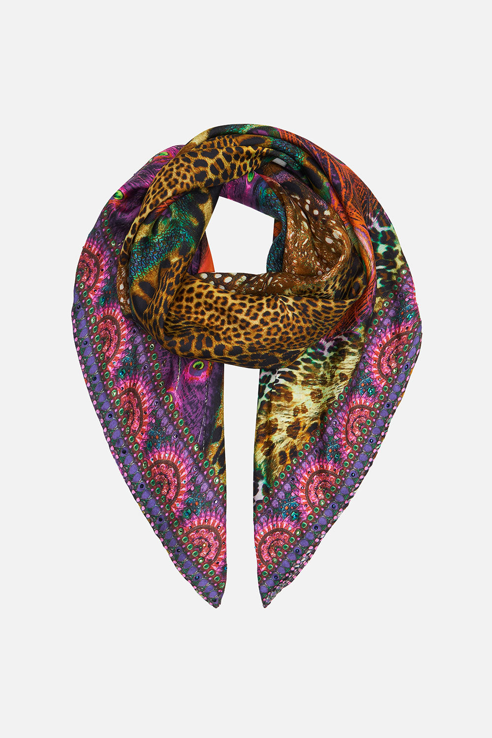 LARGE SQUARE SCARF XANADU RISING