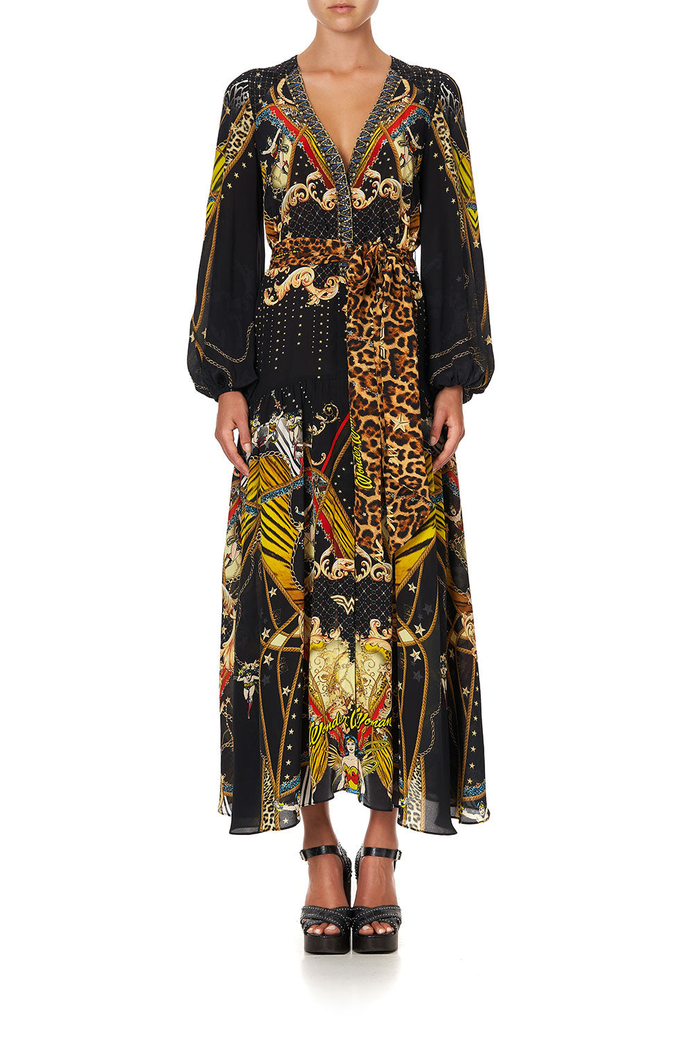 BELTED WRAP DRESS WONDER WOMAN