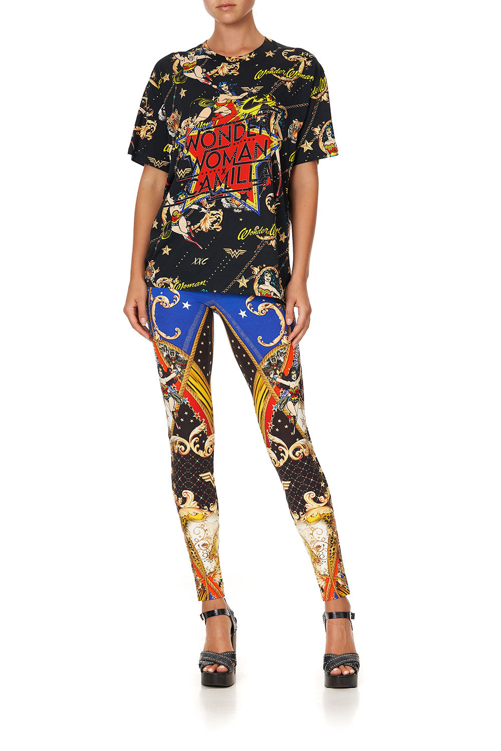 OVERSIZE BAND TEE WONDER WOMAN