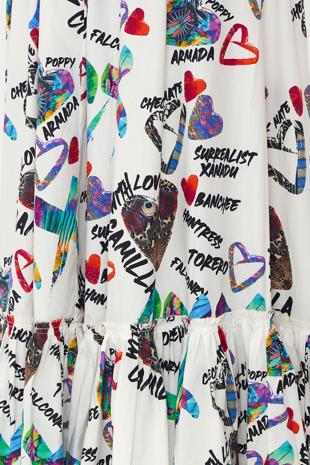 RUFFLE HEM SKIRT SHES A WRITE OFF