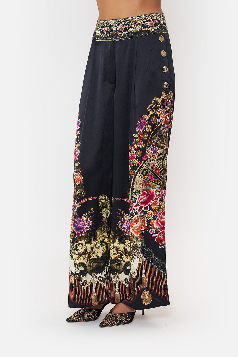 WIDE LEG PANT WITH BUTTONS DANCE WITH DUENDE