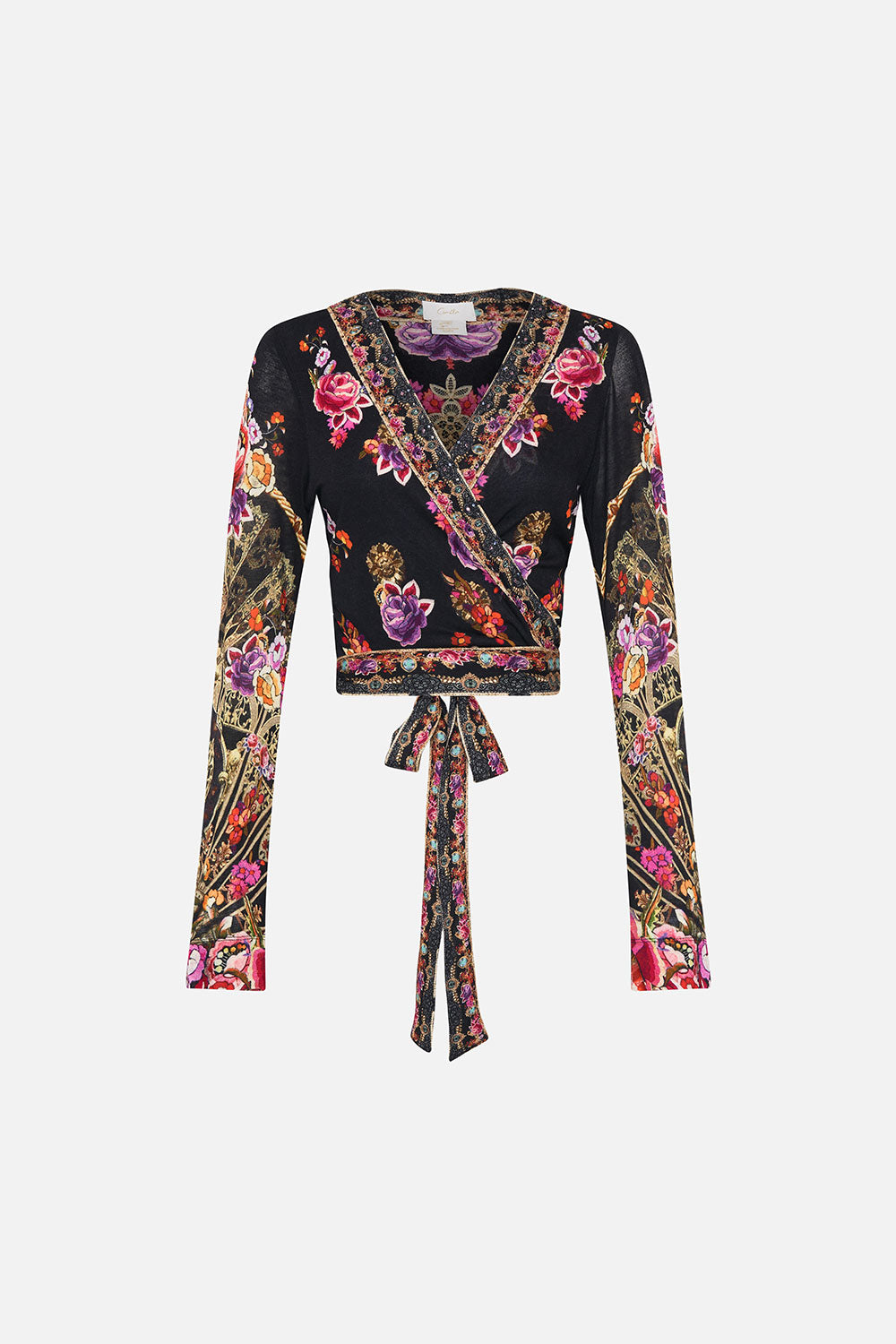 LONG SLEEVE WRAP TOP DANCE WITH DUENDE