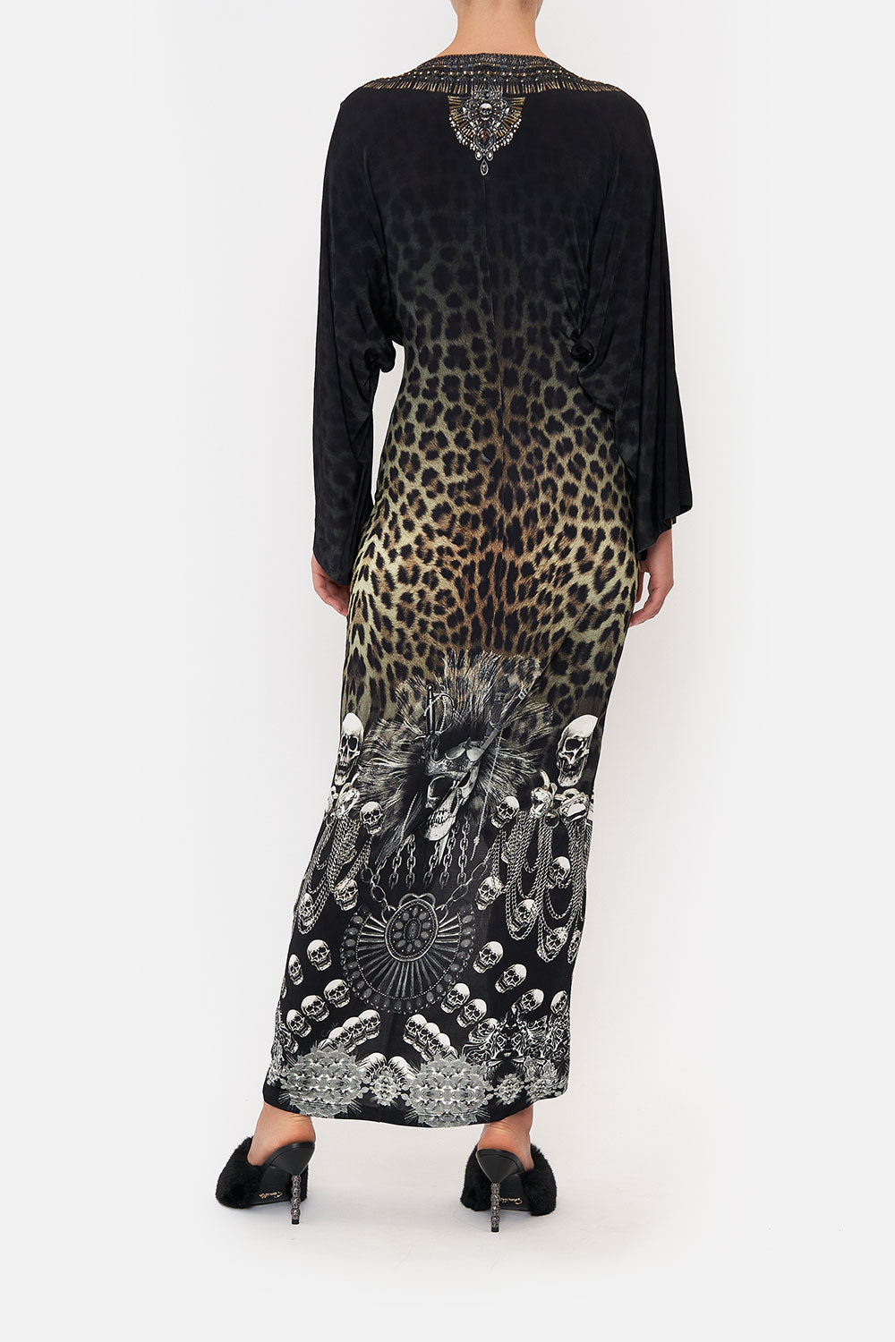 LONG SPLIT FRONT TWIST DRESS ORDER OF DISORDER