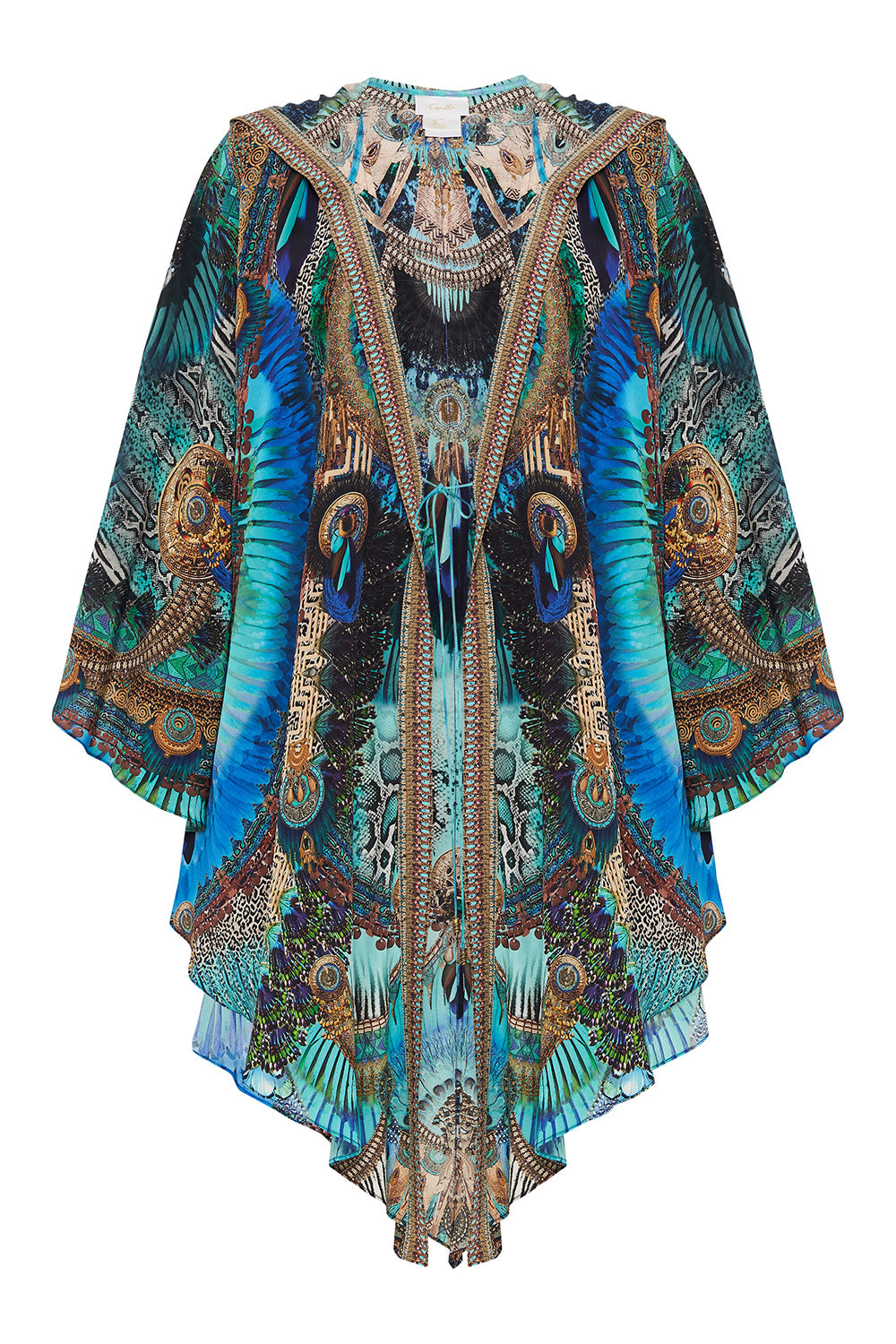 SHAPED HEM LAYER WITH HOOD TEMPLE TEMPTRESS