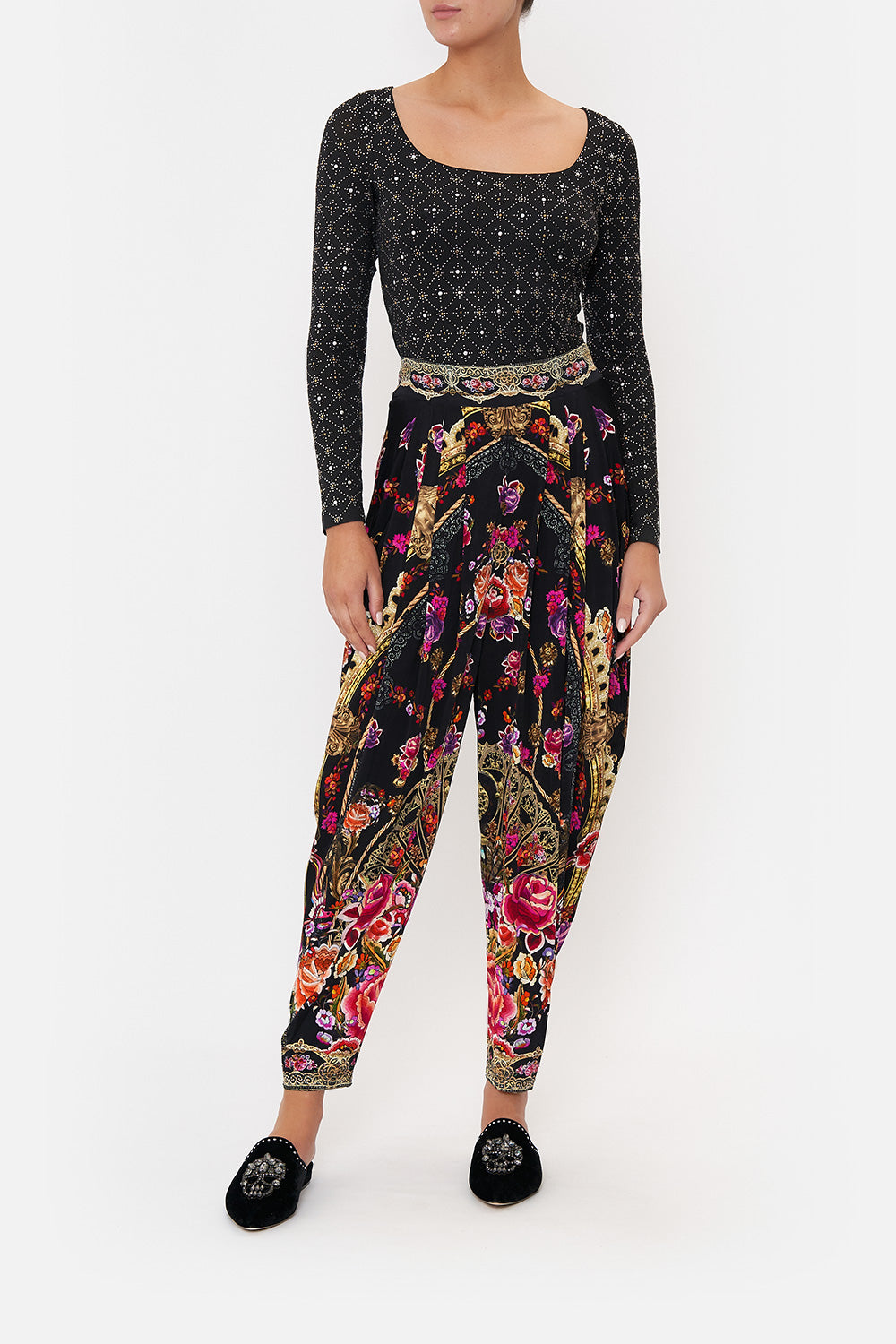 SQUARE NECK JERSEY TOP DANCE WITH DUENDE