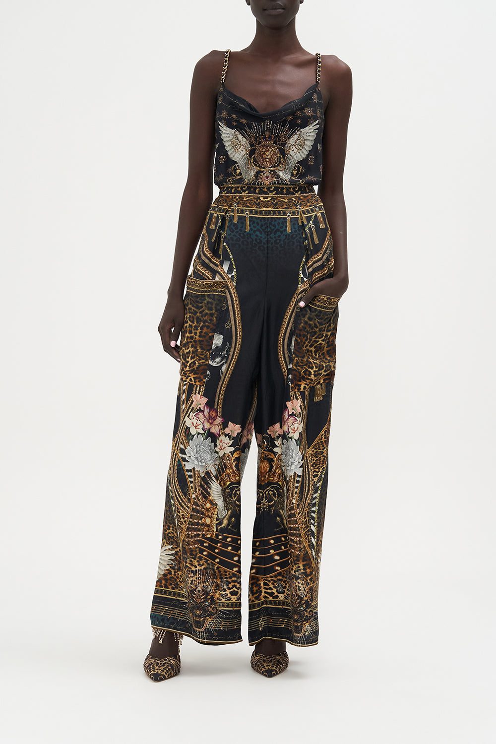 WIDE LEG TROUSER WITH FRONT POCKETS ROCKSTAR ROYALTY