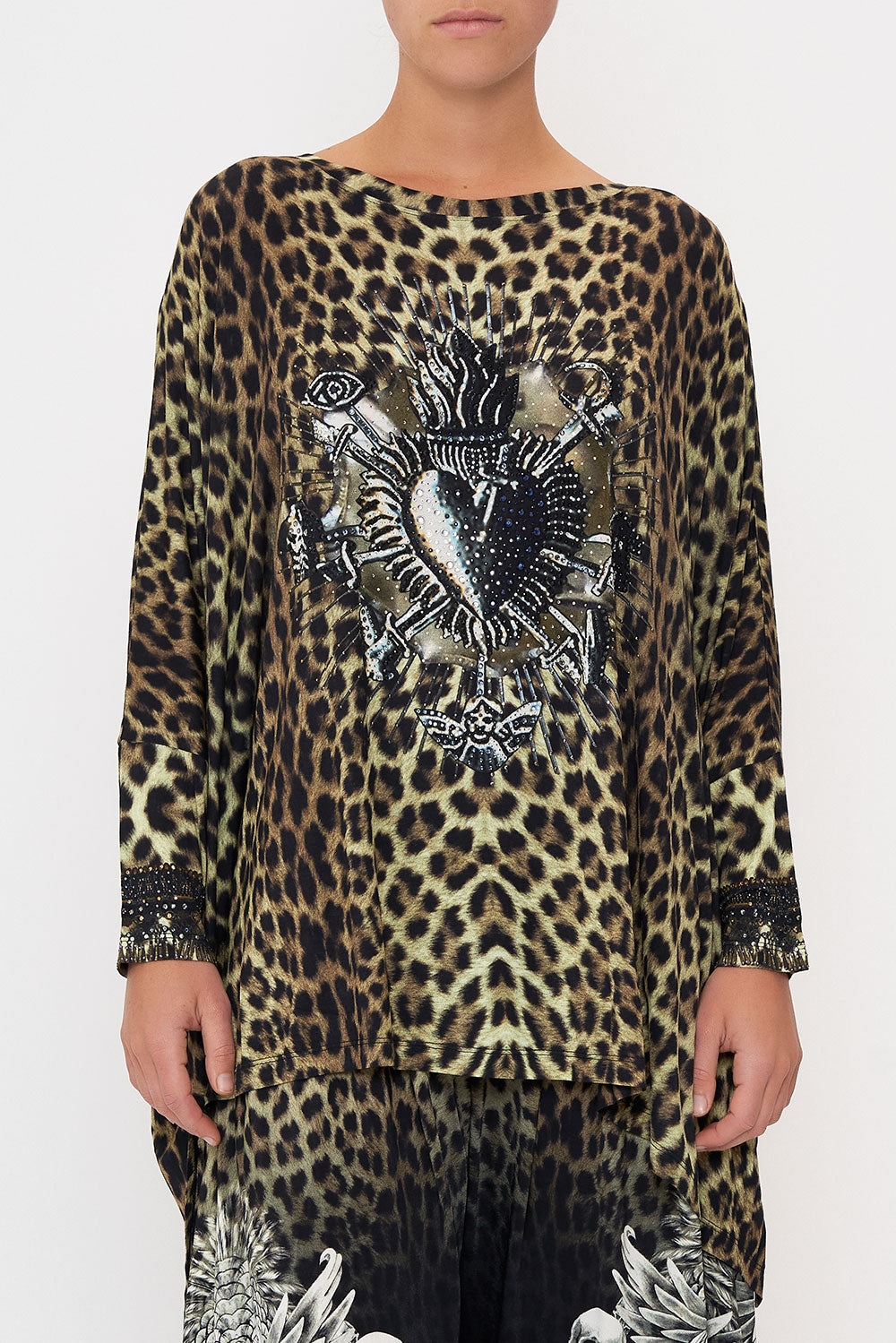 SCOOP NECK SLOUCH TEE ORDER OF DISORDER LOUNGE