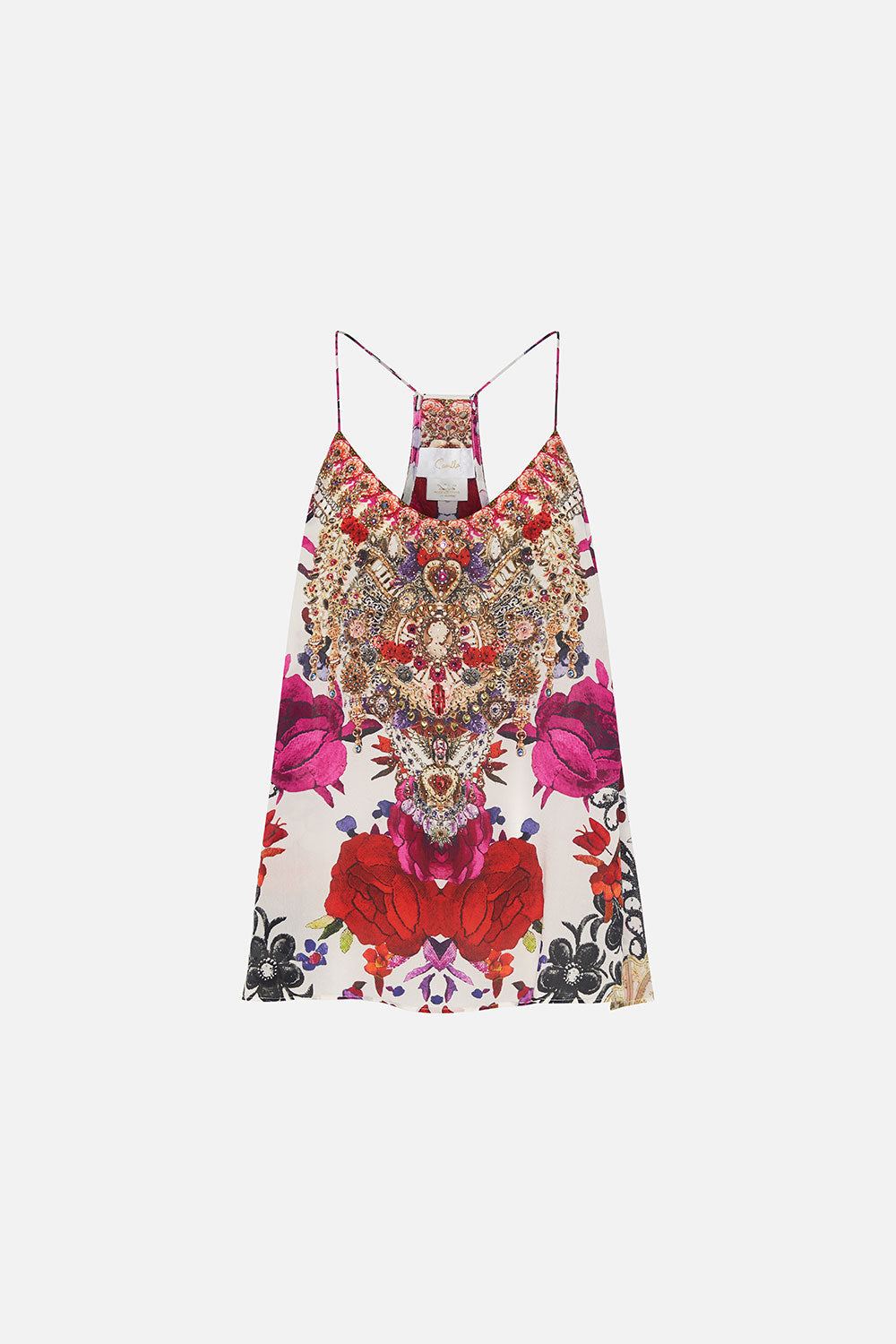 T BACK SHOESTRING TOP REIGN OF ROSES