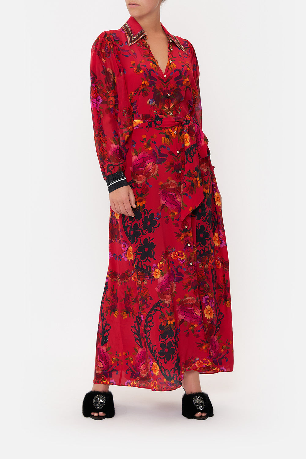 CURVED COLLAR SHIRT DRESS VIEW FROM THE VEIL