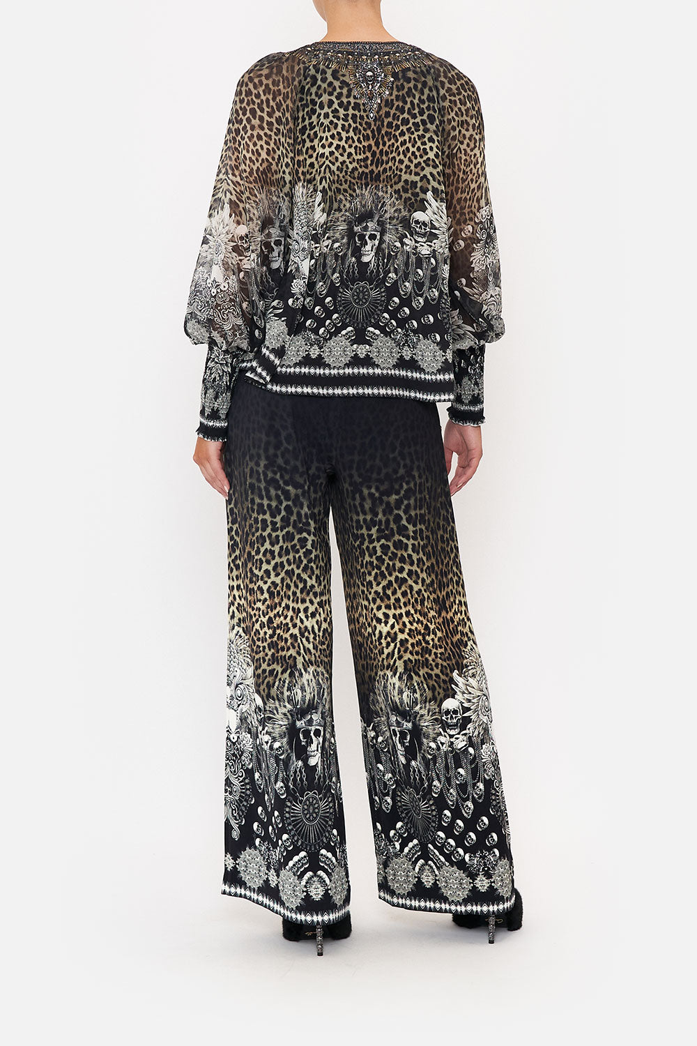 SHIRRED CUFF BLOUSE ORDER OF DISORDER