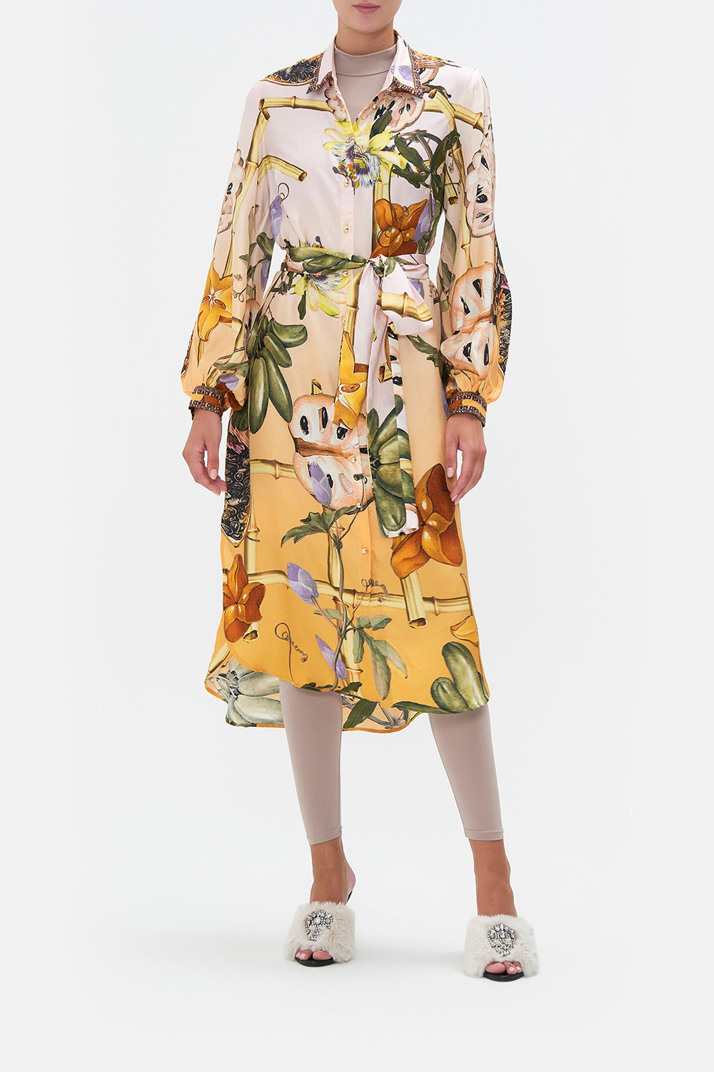 HIGH LOW MIDI SHIRT DRESS ORIGINAL SIN