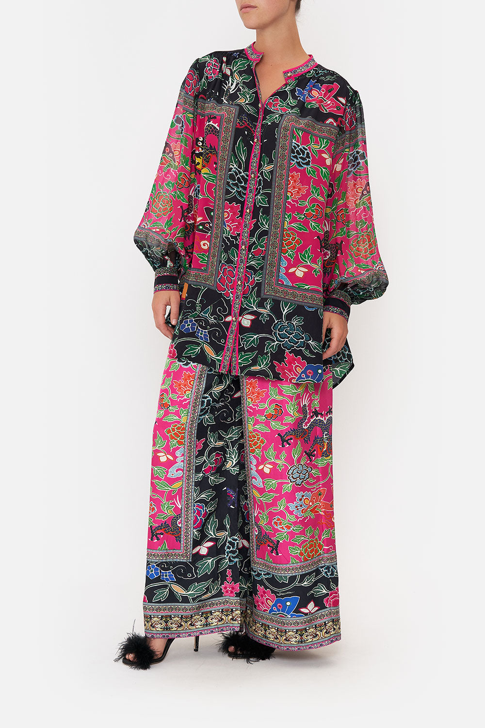 BLOUSON SLEEVE BLOUSE WITH YOKE TWILIGHTS TOKEN