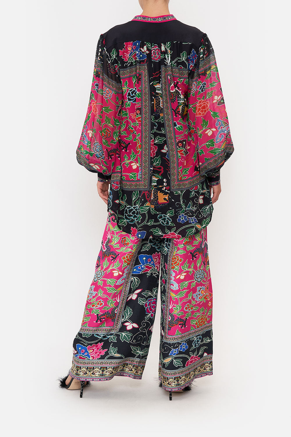 BLOUSON SLEEVE BLOUSE WITH YOKE TWILIGHTS TOKEN