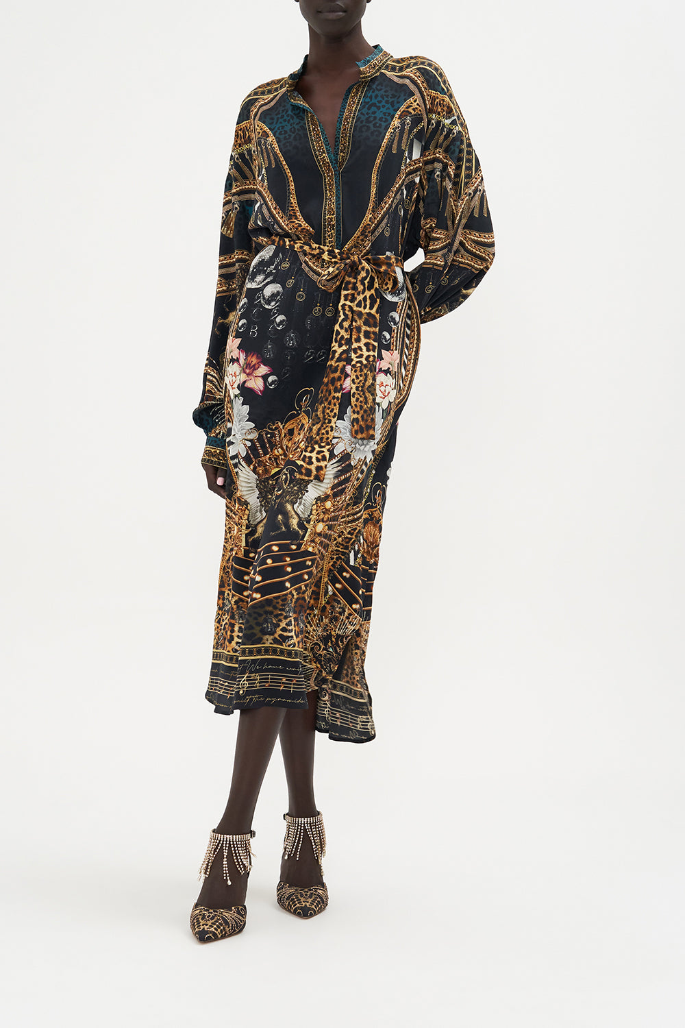 BLOUSON SLEEVE PLACKET DRESS ROCKSTAR ROYALTY