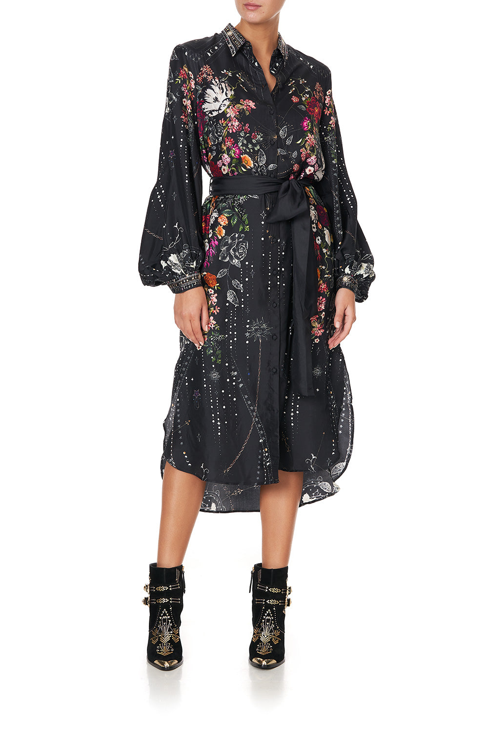 HIGH LOW MIDI SHIRT DRESS TO THE GYPSY