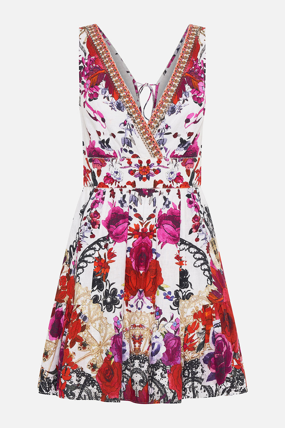 PANELLED SHORT DRESS REIGN OF ROSES