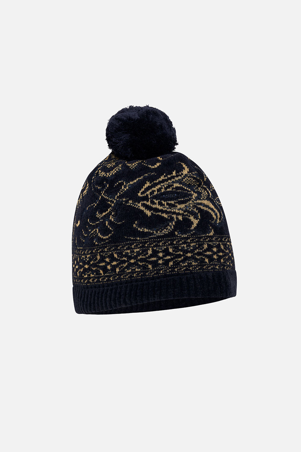 KNIT BEANIE WITH POM POM FOREVER FAMILY