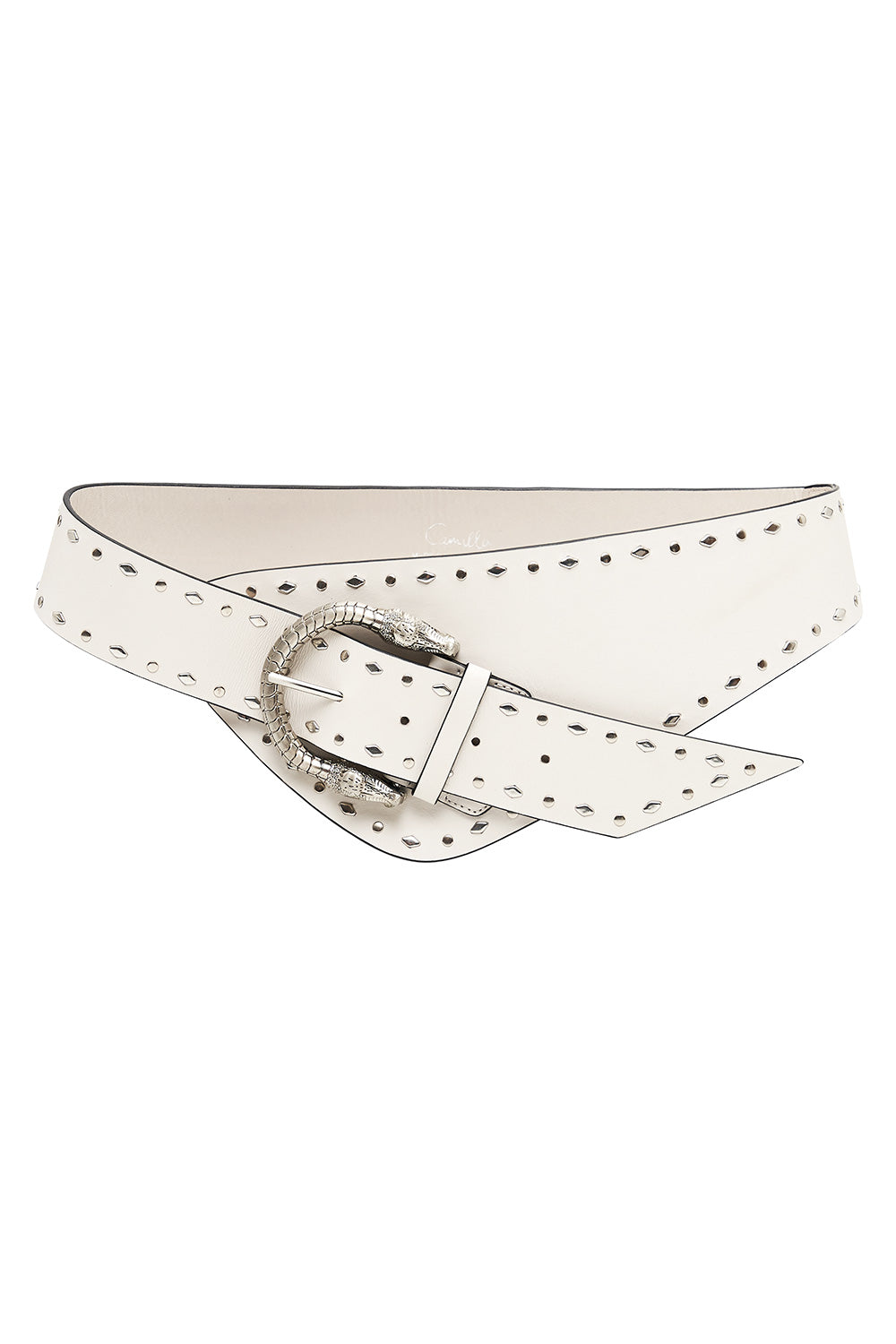 ASYMMETRIC BELT SOLID WHITE