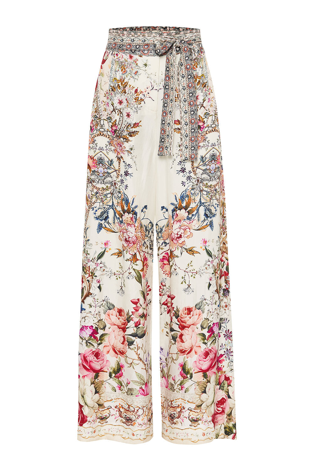 PAPERBAG WAIST WIDE LEG PANT LONDON LOOMS