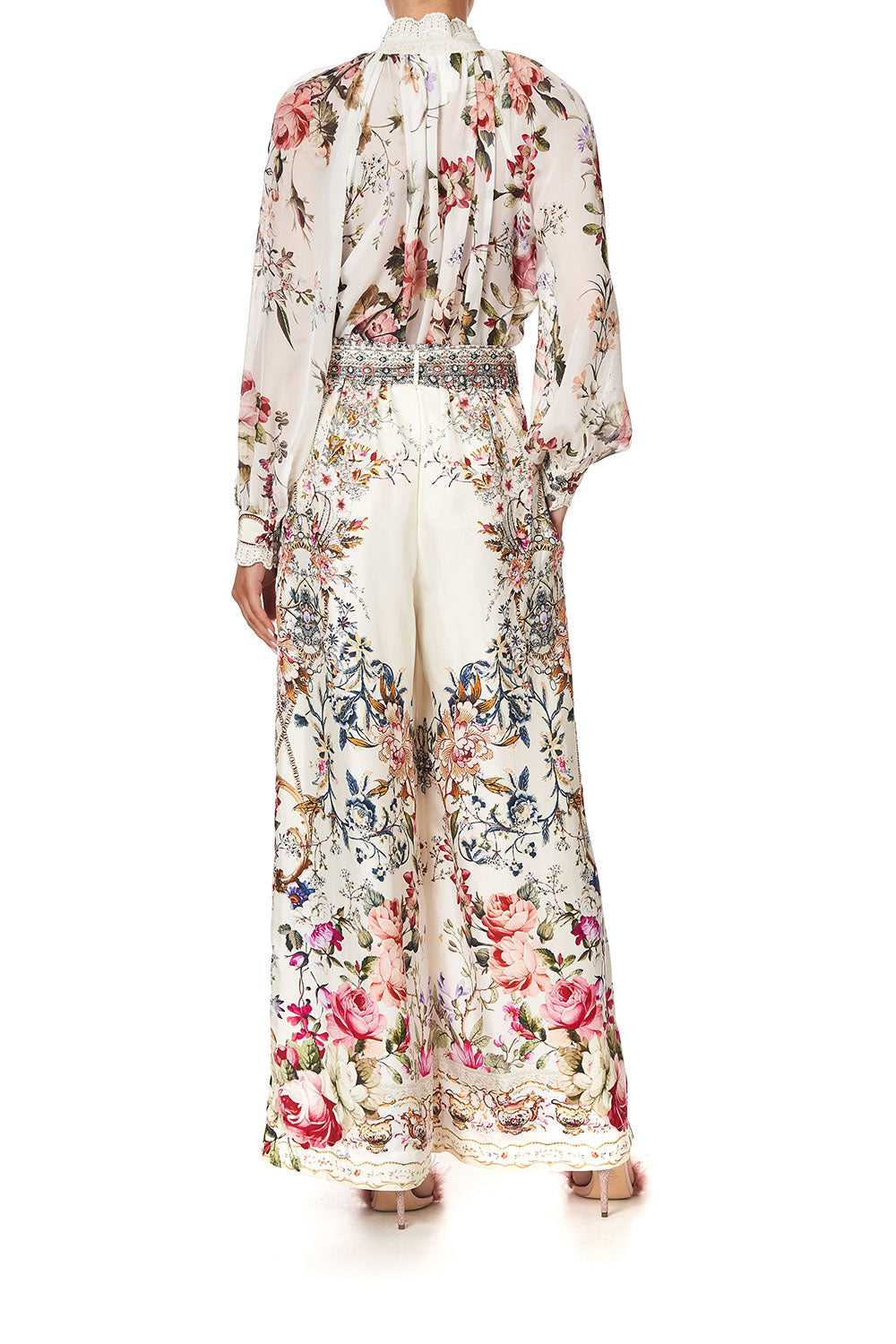 PAPERBAG WAIST WIDE LEG PANT LONDON LOOMS