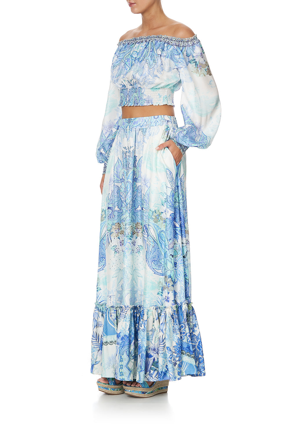 RUFFLE HEM SKIRT CALI DREAMING