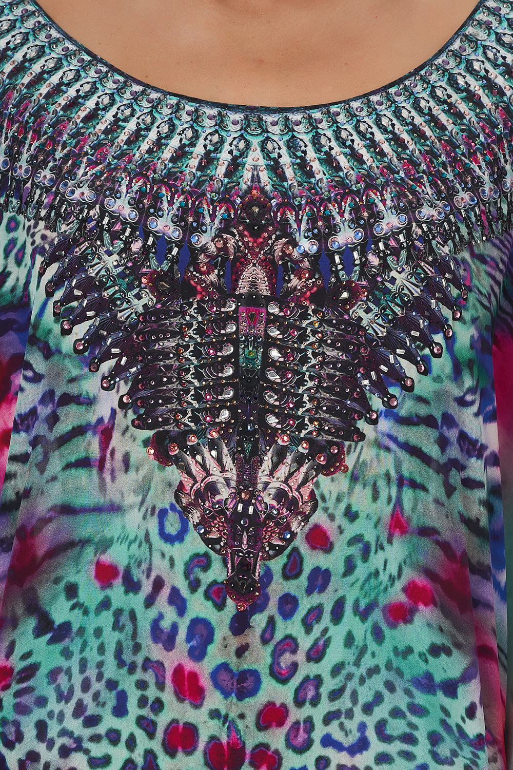 ROUND NECK KAFTAN MIGHTY MEOW