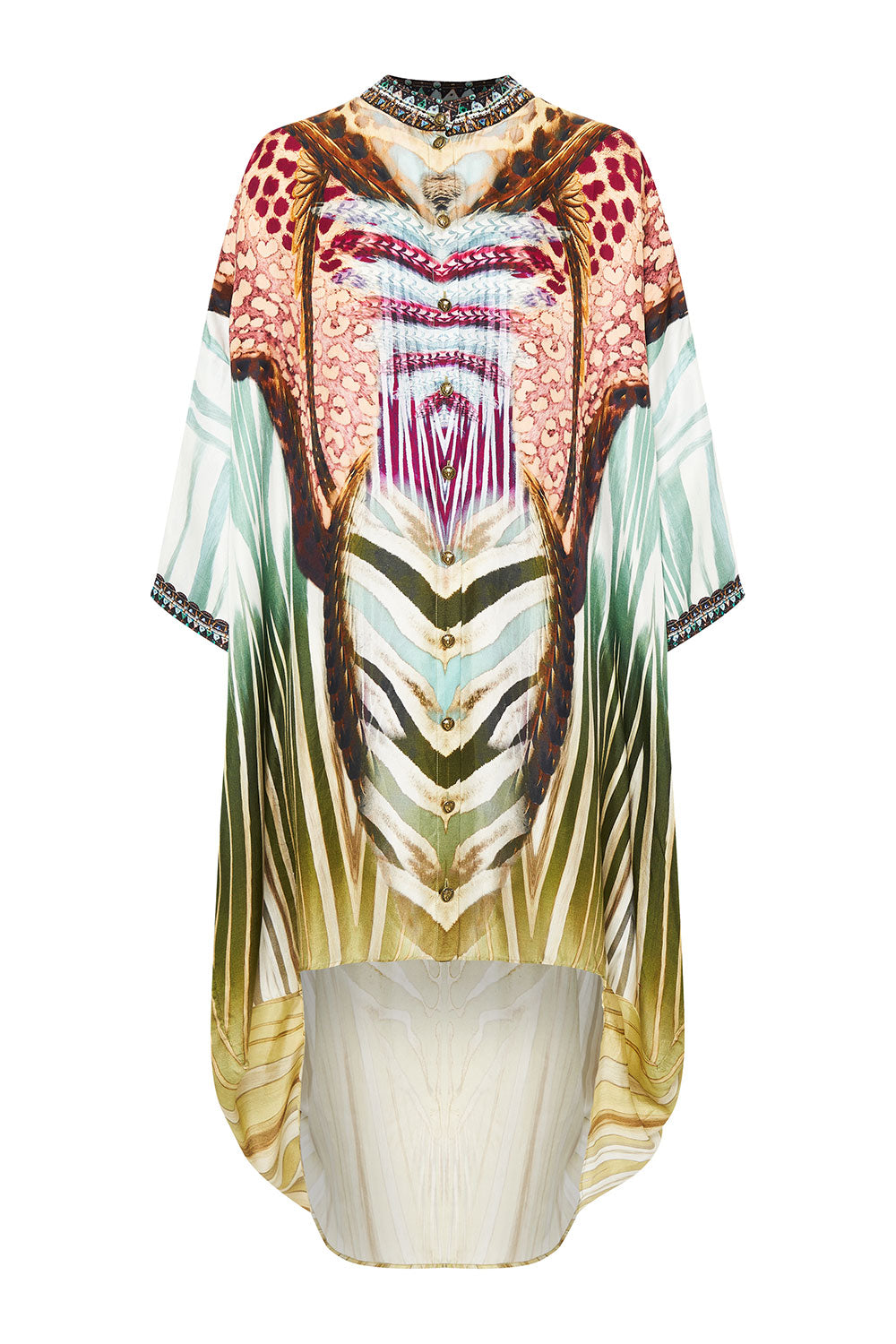 SCOOP BACK SHIRT DRESS UP ON CLOUD NINE