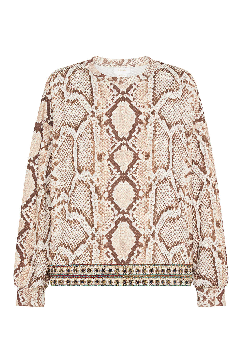 SHORT RELAXED SWEATER GAZE OF MEDUSA