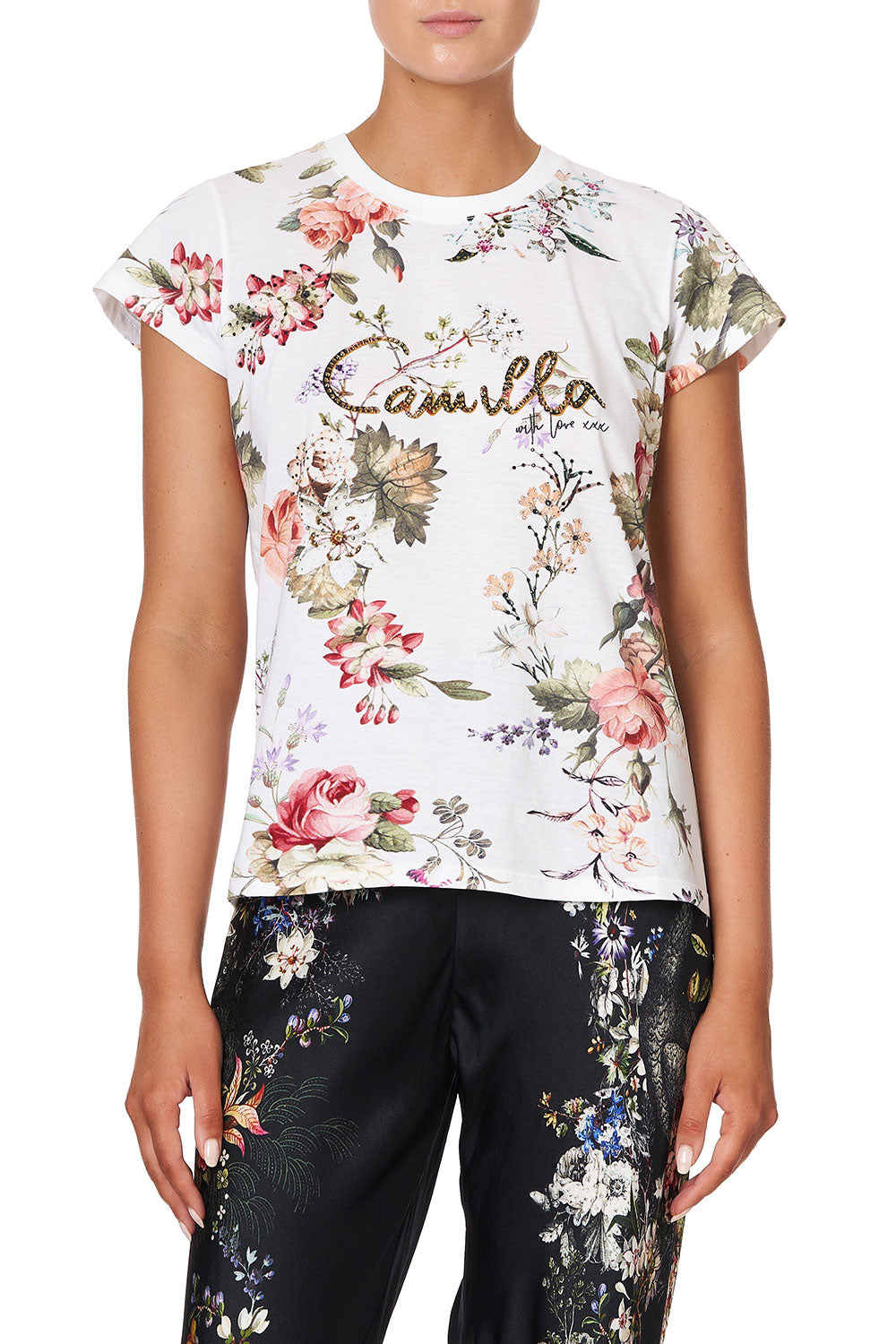 SLIM FIT ROUND NECK T-SHIRT LONDON LOOMS