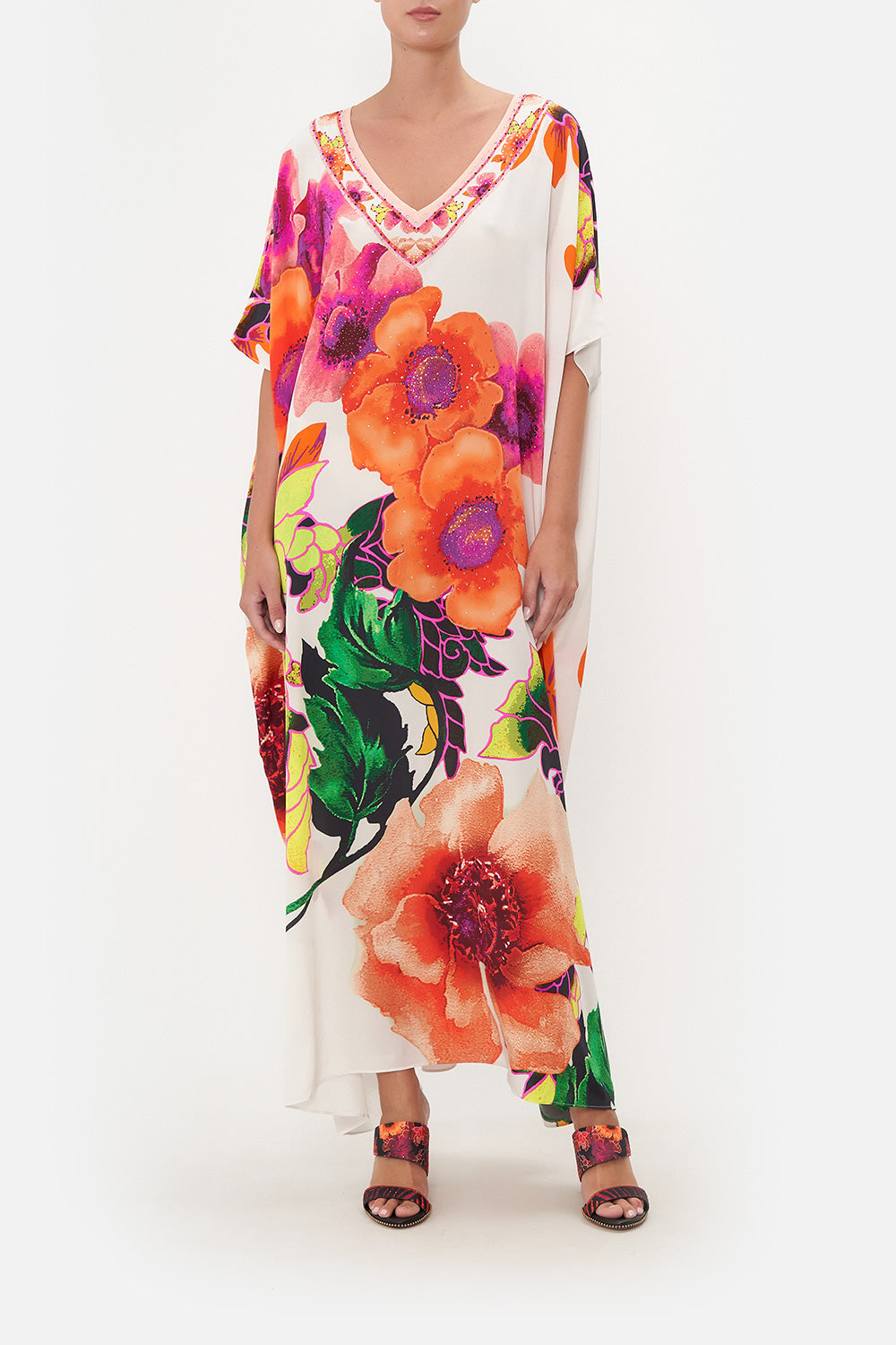 V-NECK KAFTAN PRETTY AS A POPPY