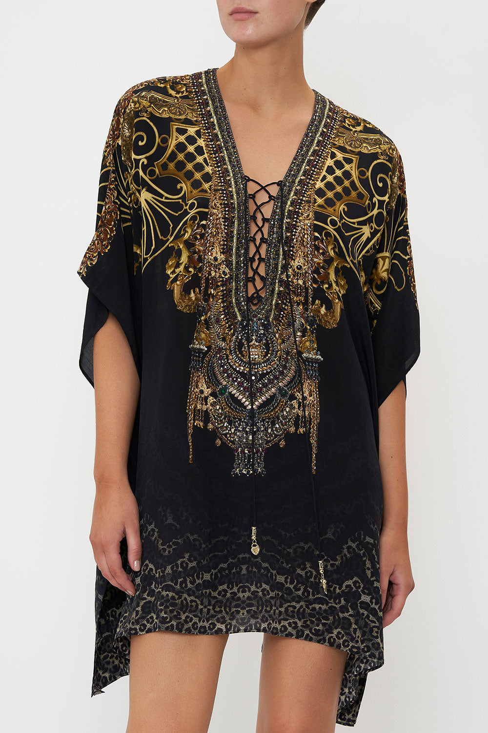 SHORT LACE UP KAFTAN SHADOWS OF ARMADA