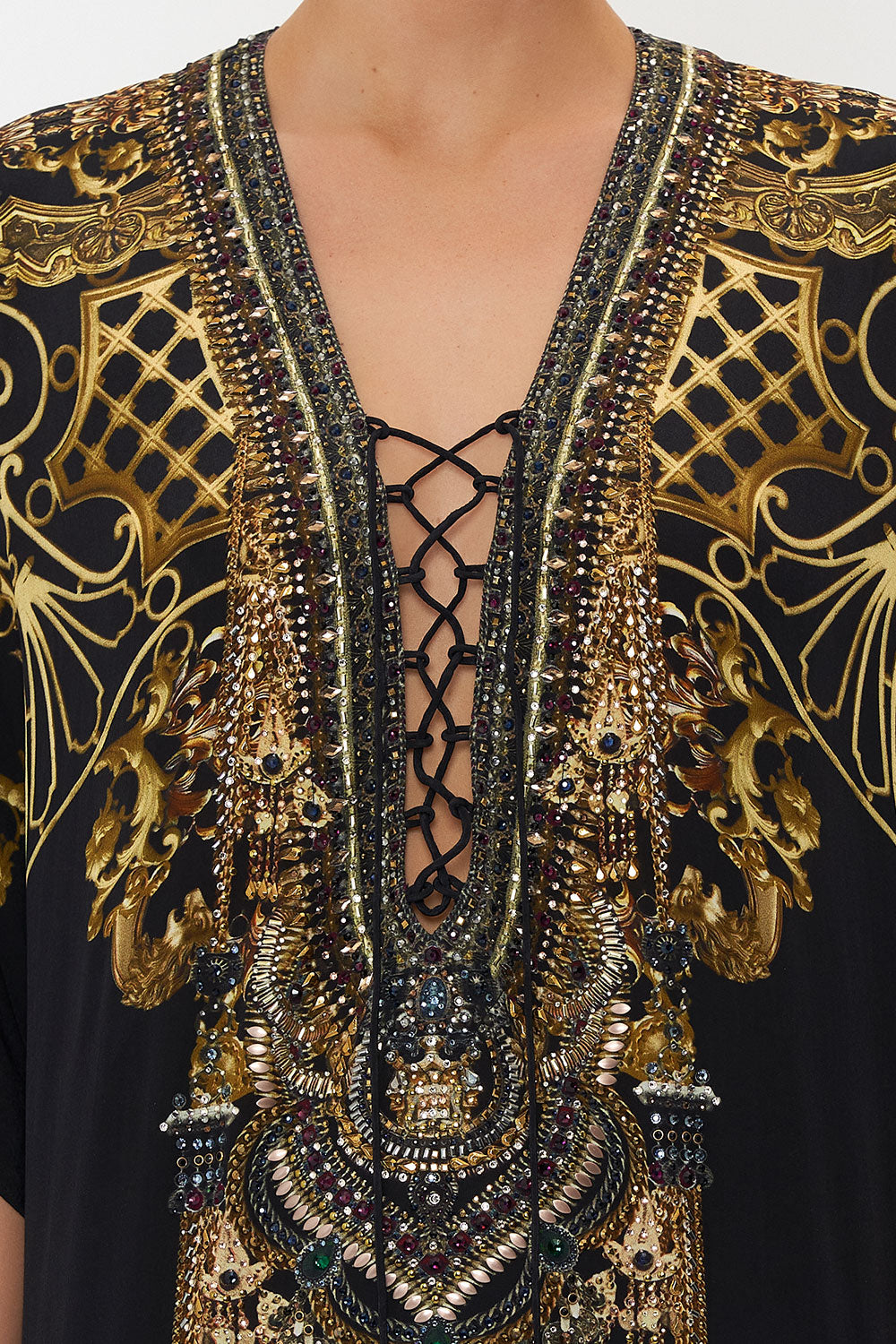 SHORT LACE UP KAFTAN SHADOWS OF ARMADA