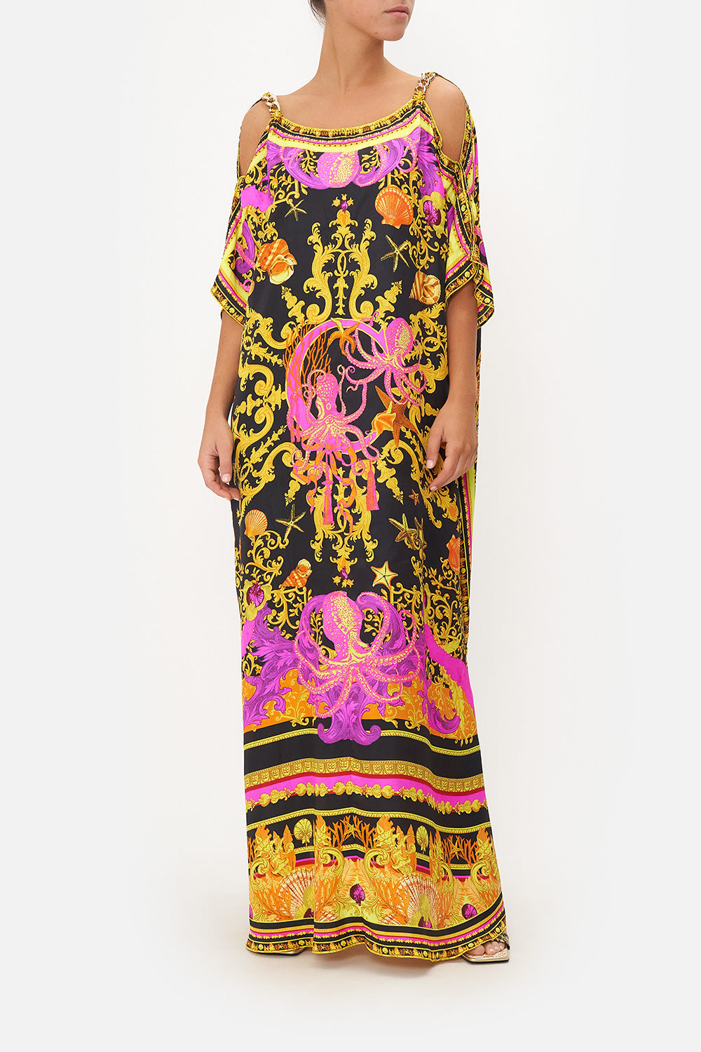 SLIM KAFTAN WITH HARDWARE OCTOPIA