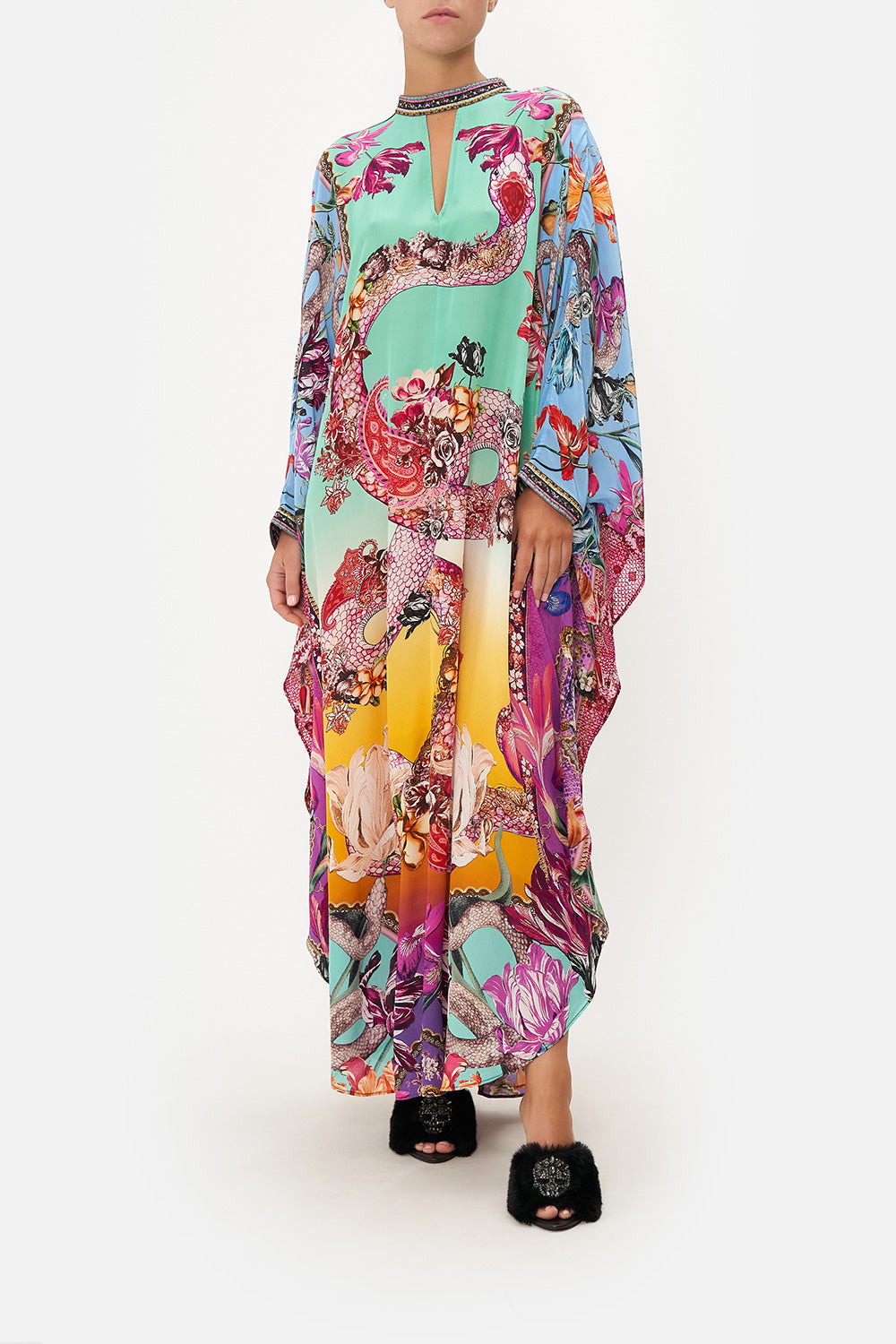 KAFTAN WITH HARDWARE COLLAR STAND VIPER ROOM