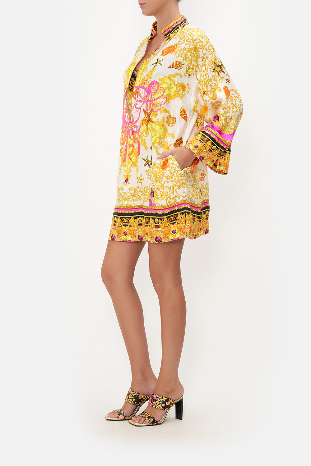 ZIP FRONT SHIRT DRESS SQUID SQUAD