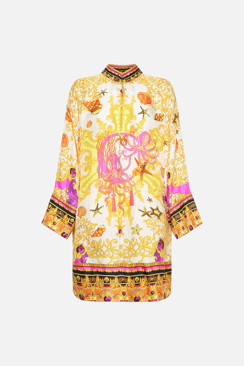 ZIP FRONT SHIRT DRESS SQUID SQUAD