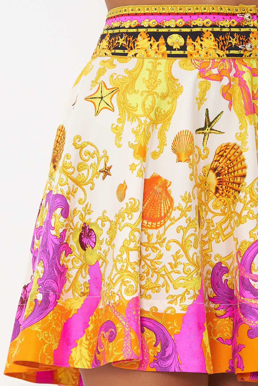 CIRCLE SKIRT WITH WAISTBAND SQUID SQUAD