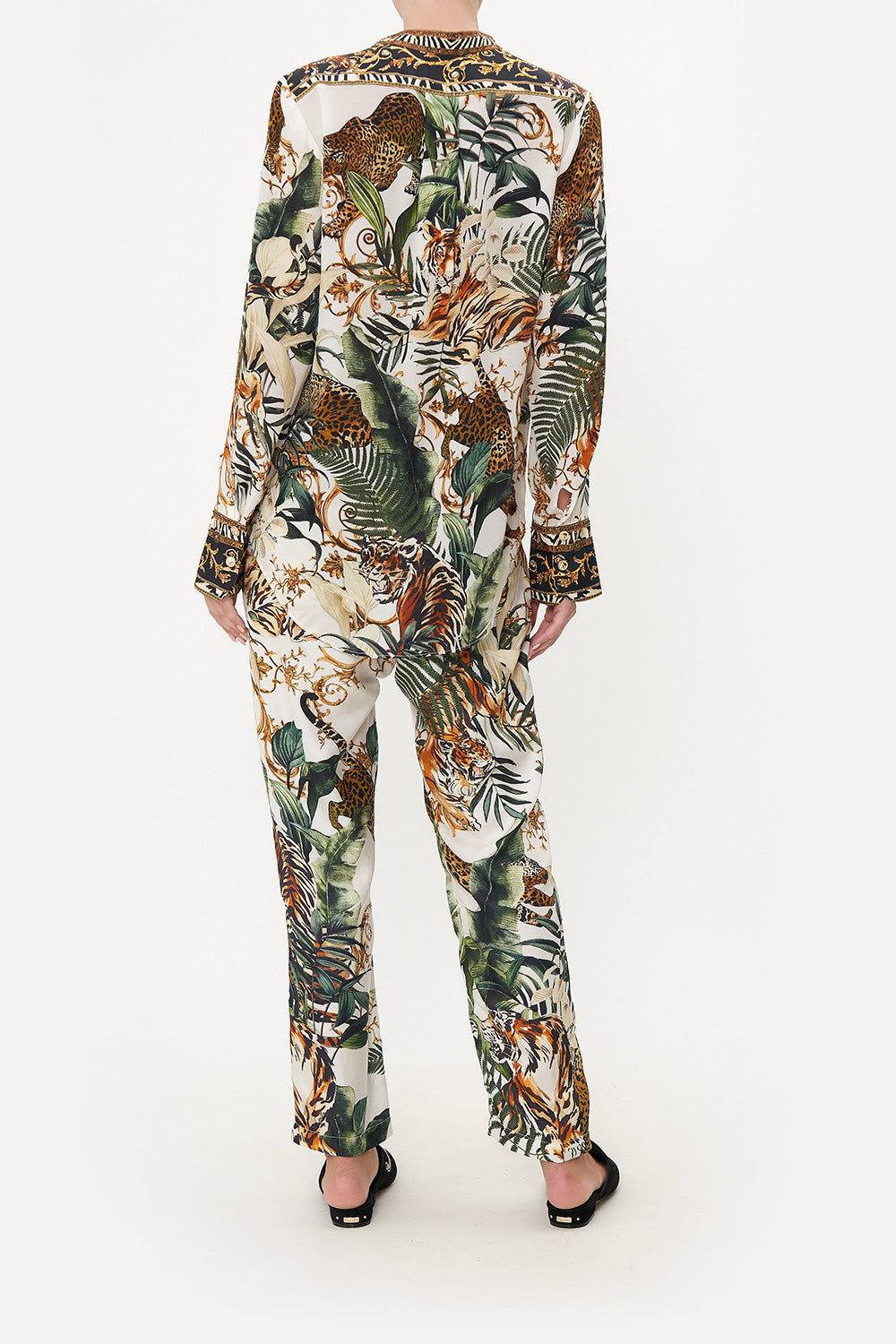 PLACKET BLOUSE TIGER TRAP