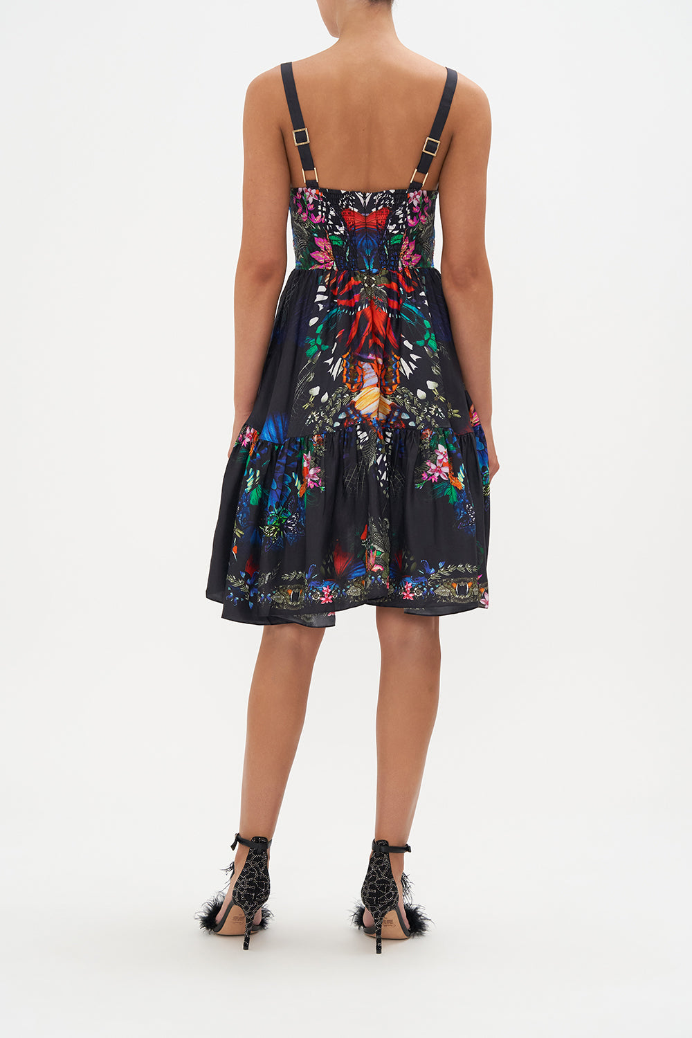 SHORT DRESS WITH FITTED BODICE FLUTTER BY