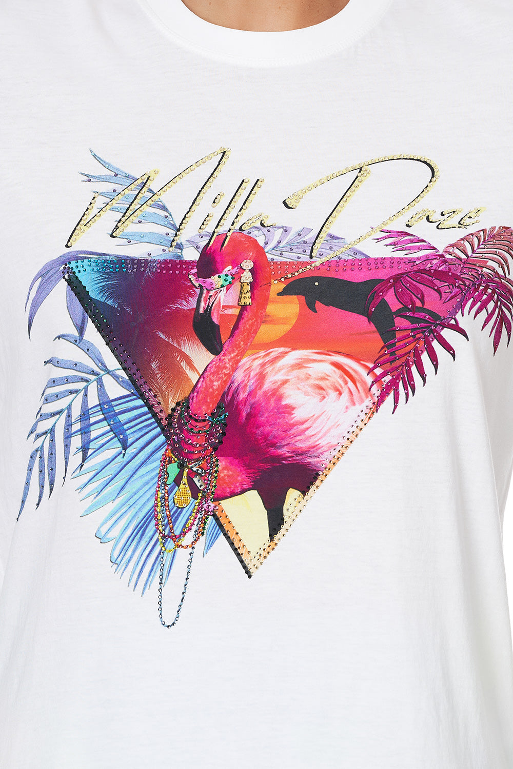 SLIM FIT ROUND NECK T-SHIRT WHATS YOUR VICE