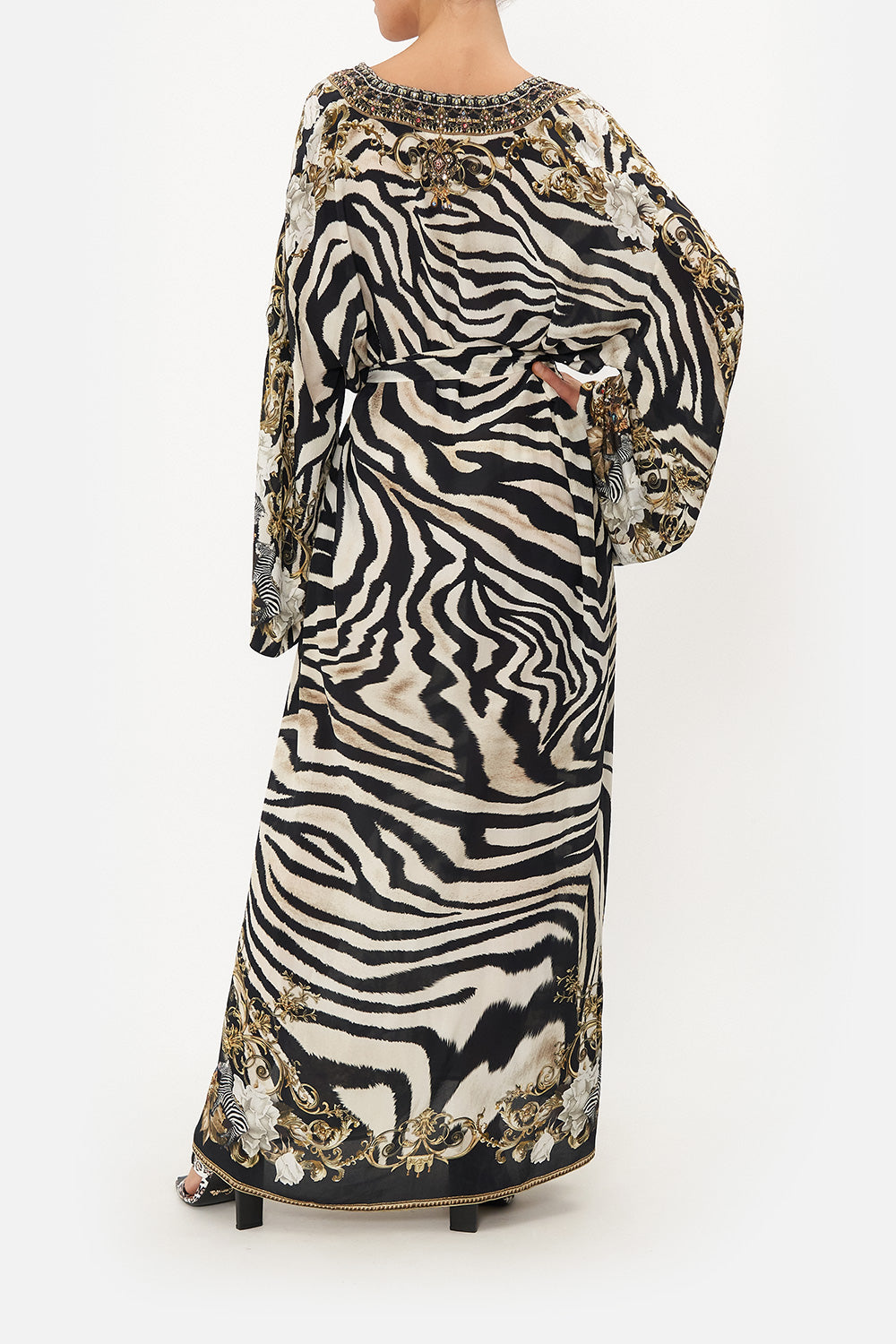 DEEP V KAFTAN WITH SLEEVE TABS EARN YOUR STRIPES