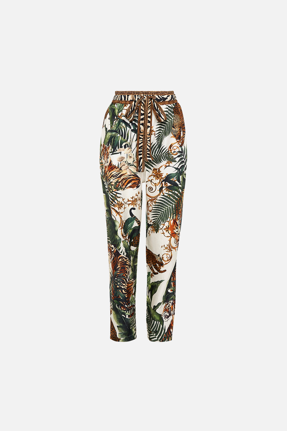 DROP CROTCH SLIM LEG PANT TIGER TRAP