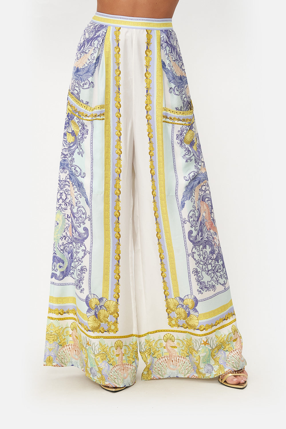 WIDE LEG TROUSER WITH FRONT POCKETS STAR OF THE SEA