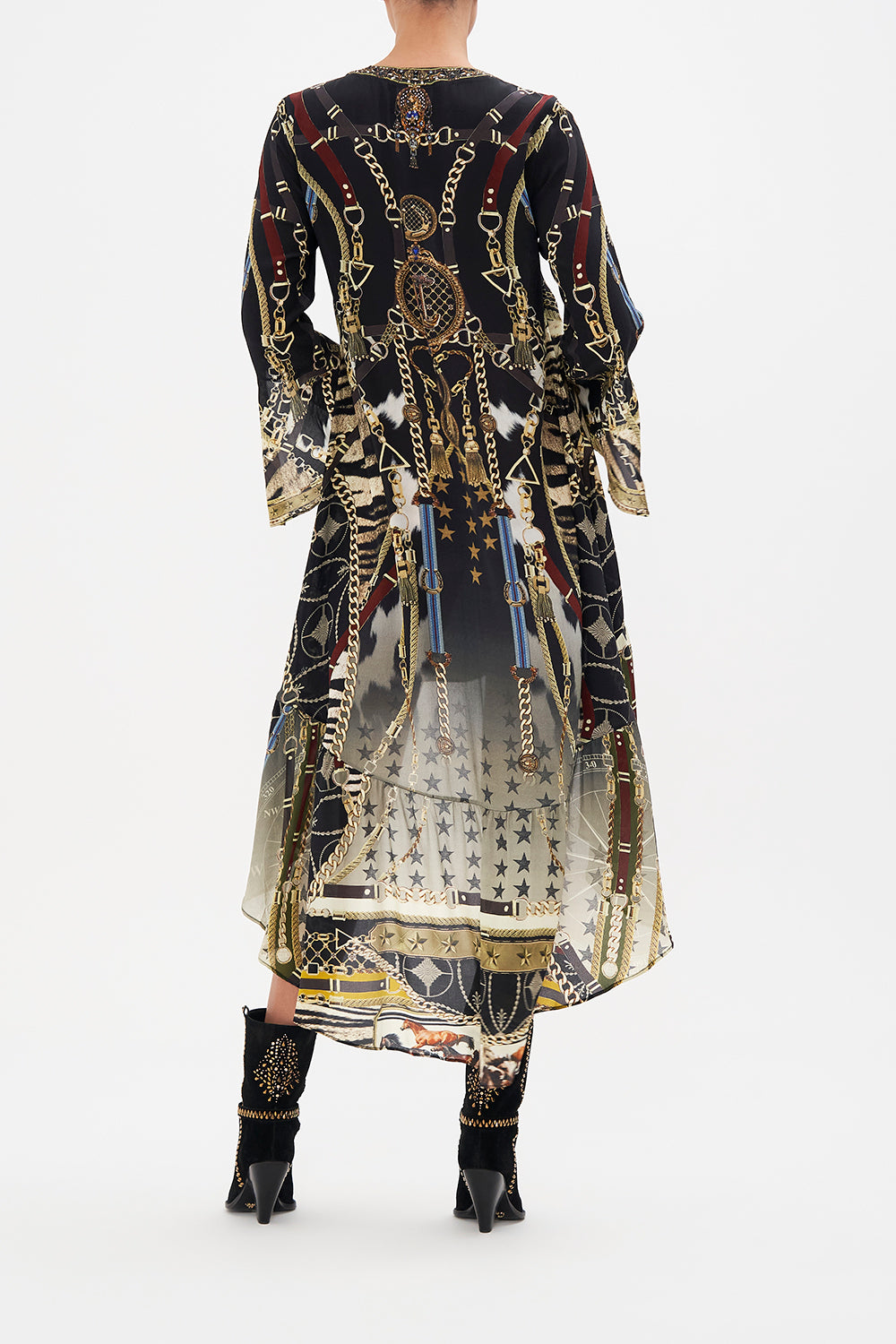 SHORT DRESS WITH HIGH LOW HEM BOSS OF THE BRUMBIES