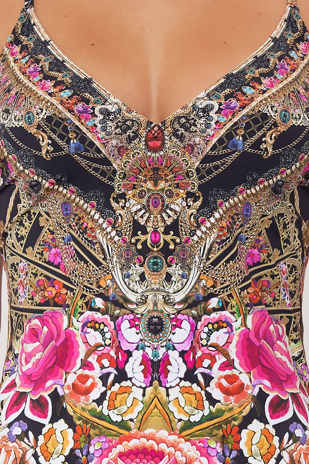 V NECK SLIP DANCE WITH DUENDE