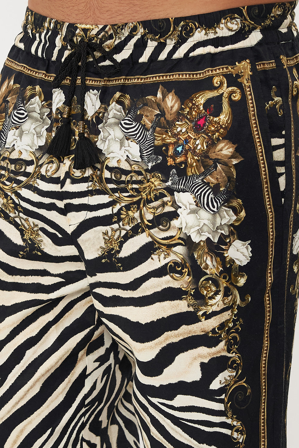 STRAIGHT LEG ELASTICATED WAIST PANT EARN YOUR STRIPES