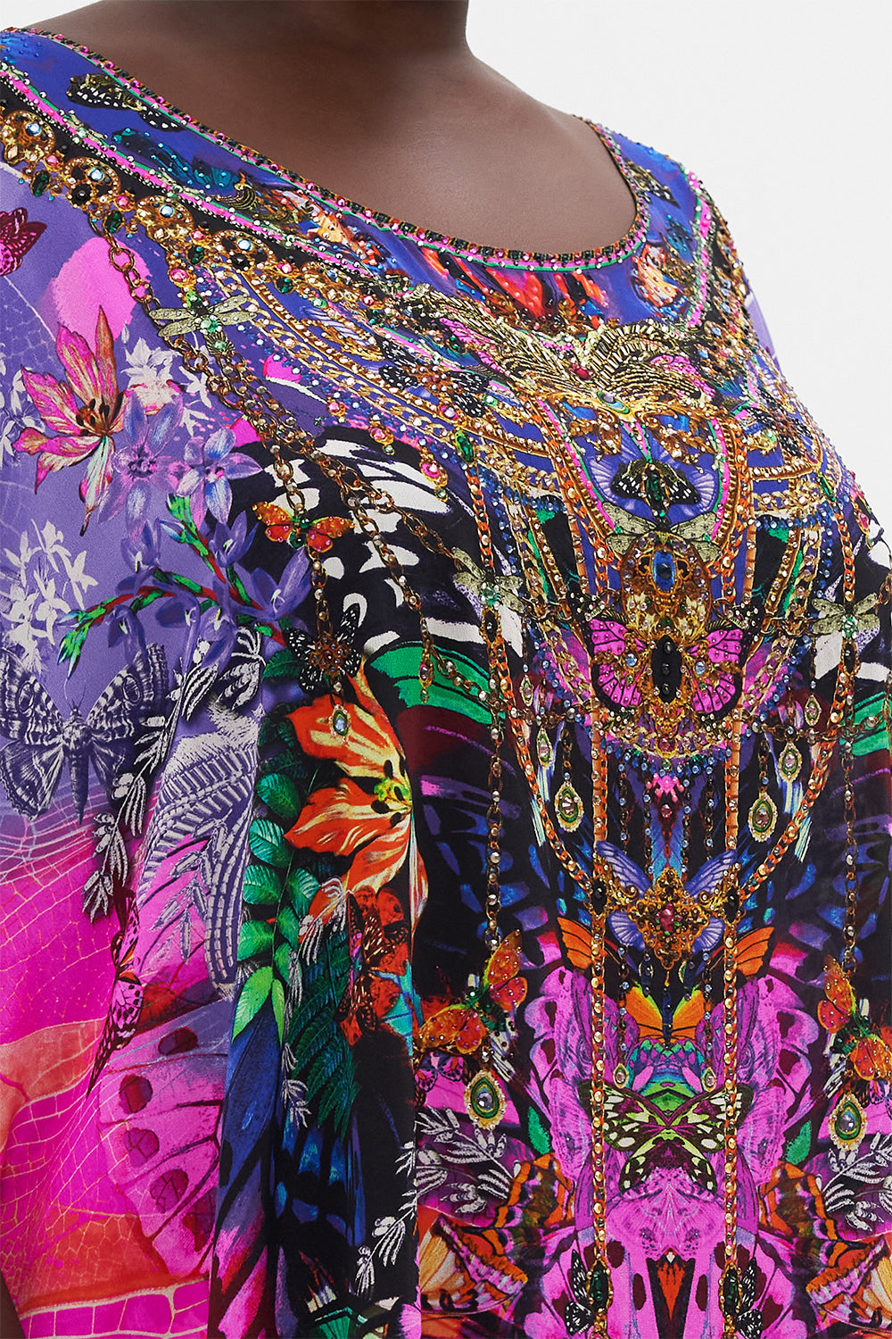 ROUND NECK KAFTAN INDIRA