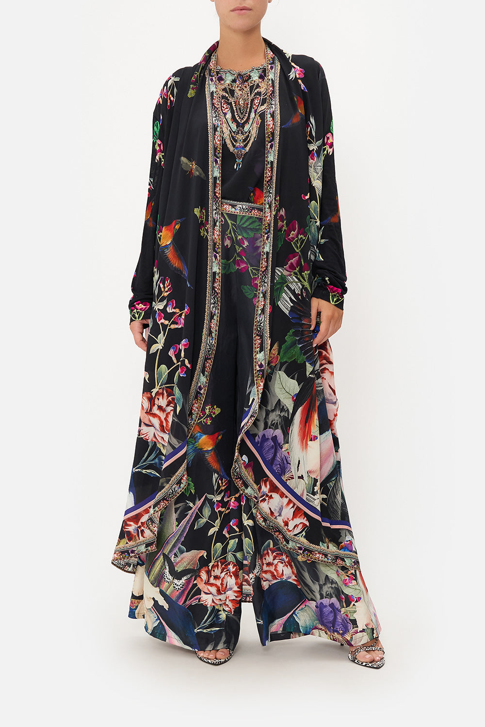 LONG CASUAL JACKET WITH POCKETS PARADISO PLACE