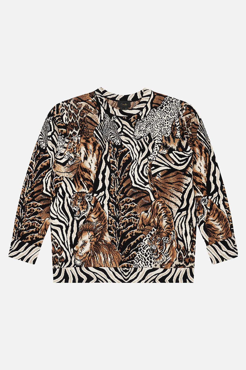 OVERSIZED KNITTED SWEATER WHATS NEW PUSSYCAT