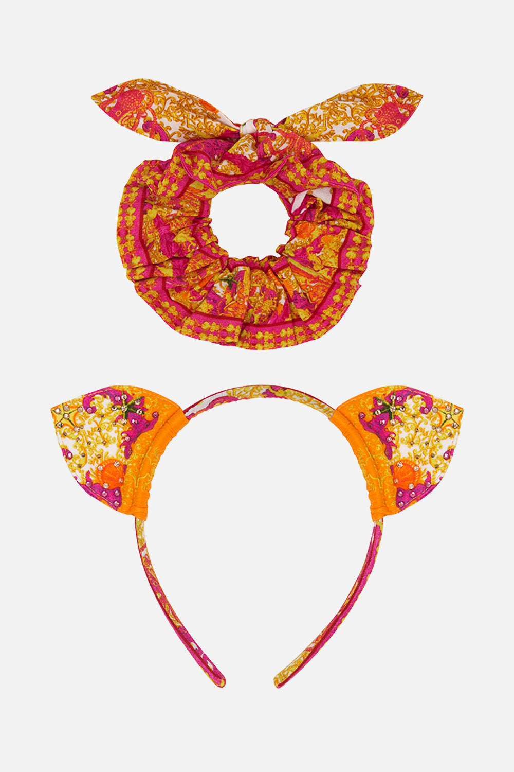 KIDS EAR HEADBAND AND SCRUNCHIE SET SQUID SQUAD